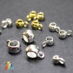 Silver Gold Gunmetal BAILS CHARM Bracelet HANGER BEAD Carrier SPACER Holder.