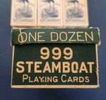 1907 STEAMBOAT 999 PLAYING CARD 12 DECK BRICK W/SEALED DECKS US PLAYING CARD CO.