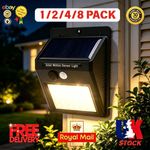 8PACK 20 LED Solar Outdoor Garden Security Lamp PIR Motion Sensor Wall  Lights