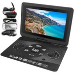 Large DVD Player Portable CD LCD Swivel Screen AV TV Rechargeable Game W/ Remote