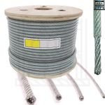 GALVANISED STEEL WIRE ROPE METAL CABLE 1mm 2mm 3mm 4mm 5mm 6mm 8mm 10mm 12mm