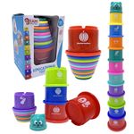Ram© Baby Kids 11 Piece Stacking Cups Stackers Pre-school Learning Toy Stacki...