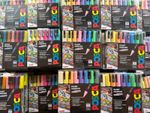 Uni-ball Posca PC 1M - 3M - 5M Marker Paint Pens 8 , 12 , 24 , 54pc Art Sets UK