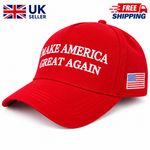 **Donald Trump 45-47 MAGA 2024 Red Cap Hat Make America Great Again Adjustable**