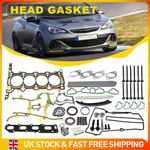 For Vauxhall A12XE A14XER A14NET B14NET Head Gasket Bolts Set & Timing Chain Kit