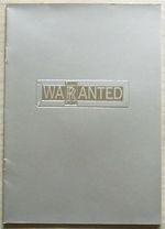 ROLLS ROYCE Warranted Scheme for Approved Used Cars Brochure c1982