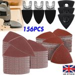 156pcs Oscillating Tool Sandpaper 80mm Size Perfect for Multitool Sanding