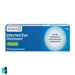 Almus Chloramphenicol 1% Eye Ointment 4g | Bacterial Infection Eye Treatment