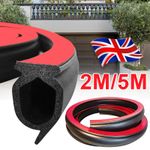 2m/5m Garage Door Threshold Seal Strip Rubber Bottom Weather Stripping
