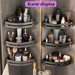 1-3PC Storage Organiser Rack Corner Shower Caddy Self Adhesive Bathroom Shelf UK