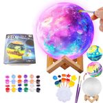 Toys for 3-12 Years Old Paint Your Own DIY 3D Moon Lamp Kit Boy Girl Cool Gifts