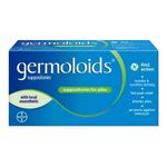 Germoloids Suppositories Piles Haemorrhoids Quad 4-in-1 Action Fast Relief