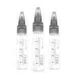 Paint Mixing Bottles 3-Pack (50ml w/0.5mm Needle) for DSPIAE Wash-Free Airbrush