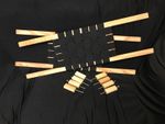 Kneeling thwart and pair of straight canoe seats complete with fixings deluxe 