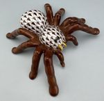 🦋 MINT HEREND TARANTULA Chocolate Fishnet Spider  Figurine