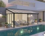 Tuscany Patio Cover Grey Aluminium Porch Door Canopy Pergola By Palram-Canopia 