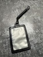 TUMI Leather Luggage I.D. Address Bag Tag Genuine Unused Black