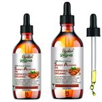 Sweet Almond Oil Certified Organic Cold Pressed For Face Dry Skin Damaged Hair 