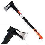 Maul Axe Log Wood Splitting Hi Viz Fibreglass Shaft - Anti Jamming Head 4.4lb