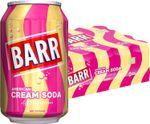 BARR since 1875, 24 Pack American Cream Soda, Zero No Sugar Sparkling Soft Drink