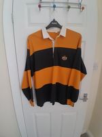 Vintage Rugby Top Gold And Black Size Large Excellent Condition
