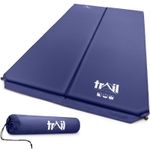 Double Camping Mat Self Inflating Inflatable Camp Roll Mattress With Bag Trail