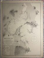 Rare Admiralty Chart Map 3028 Vietnam - Cam Ranh Bay 1899 ( 1942 )