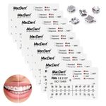 MacDent Dental Orthodontic Brackets Braces Standard Roth.022 Hooks 3-4-5