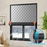 1P No Drill Thermal Window Film, Self Adhesive Insulation Cover For Winter