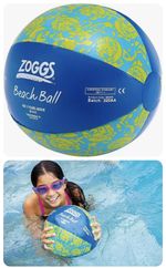 2 x Zoggs Beach Ball 30cm - Inflatable - Children, Adults - Blue & Yellow