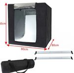 Photo light studio box kit 80cm  professional  with 2 led lights an 3 backdrops.