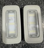 GENUINE VW TRANSPORTER T6 T5 CADDY 2 X WHITE LED REAR INTERIOR ROOF LINING LIGHT