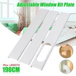 Portable Air Conditioner Window Adjustable Slide Plate Exhaust Hose Adapter UK