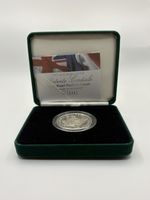 Silver Proof Piedfort Crown 100th Anniversary United Kingdom In Royal Mint Case