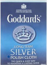 2 X Goddard’s Long-Term Silver Polish Cloth Quick and Easy Way to Maintain Shine