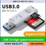 2 in 1 USB 3.0 Card Reader Micro TF sd card Reader usb adapter High Speed Reader
