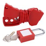 Adjustable Cable Lock Durable Steel Safety For Industrial Use