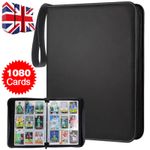 Trading Cards Album Folder 1080 Pockets Card Binder Holder Game Card Sleeves UK