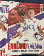 England V Ireland Women Rugby 11/4:2026 Official Programme Very Good Condition