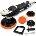 Rotary Polisher 6-Speed LED Display Car Detailing Machine 150mm 180mm Pads 230V
