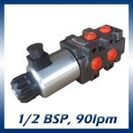 6 Port Hydraulic Diverter / Selector Valve 1/2 Ports, 90l/min, 280bar 12v or 24v