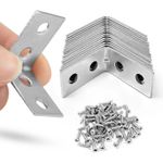 L Shape Angle Brackets for wood Repair Corner Brackets Galvanized All Sizes DIY