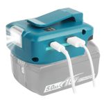Makita Battery Adapter for 18v Battery USB Phone Charger Dual USB Charger LED