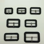 2x Leather Square Buckles Single Prong for Jacket Belt Replacement DIY Craft Set