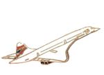 British Airways Concorde Passenger Jet Enamel Lapel Pin Badge
