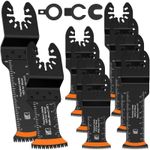 10PCS Oscillating Multi Tool Saw Blades Wood Plastic Aluminum Cutter UK.