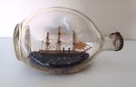 1950s Haigh's Dimple sailing ship/steamship in a bottle