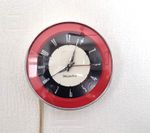 vintage 1960s westclox mains electric bakelite wall clock working order