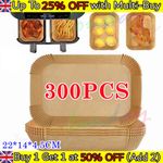 300PCS Air Fryer Disposable Paper Liners Non Stick Parchment For Ninja-SL400UK