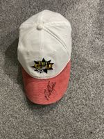 Tril Golf White & Red Golf Cap Hat Signed by Nick Faldo With COA